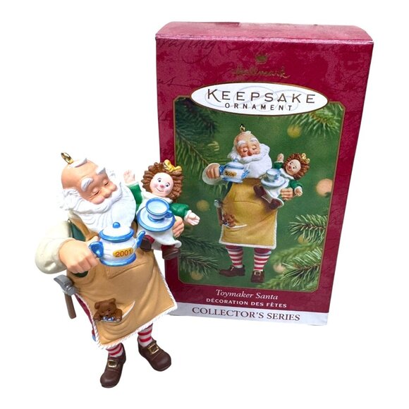 Hallmark Keepsake Lot of 3 Santa Ornament Collectors Series Vintage Christmas - Picture 3 of 8